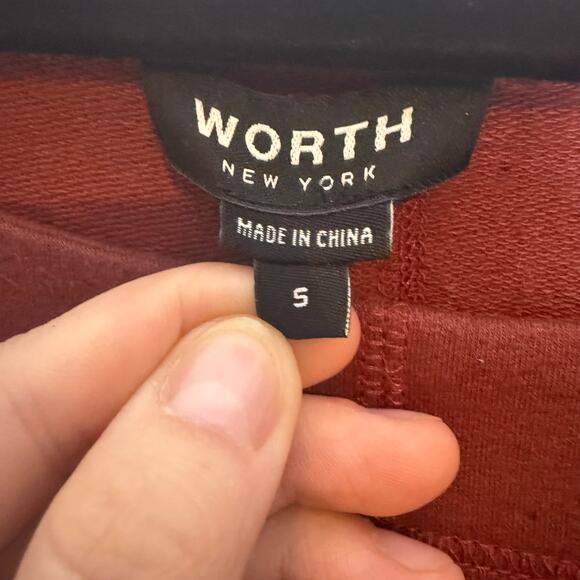NWT Worth Rust Sweatshirt Dress Size Small - Picture 3 of 8